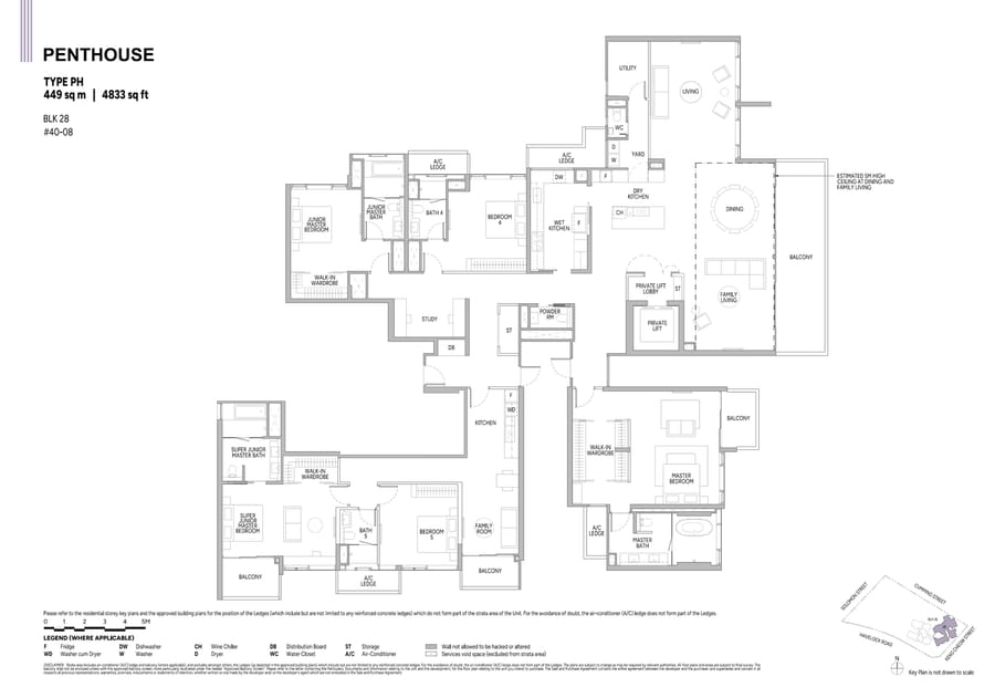 Floor plan PH — Penthouse