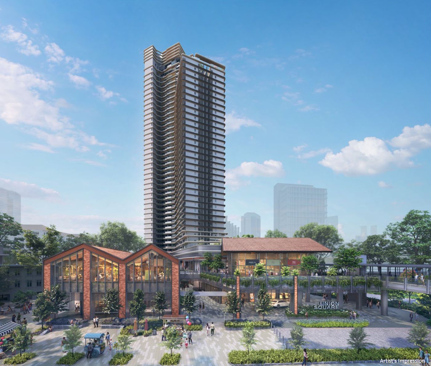 Union Square Residences — artist's impression of the tower