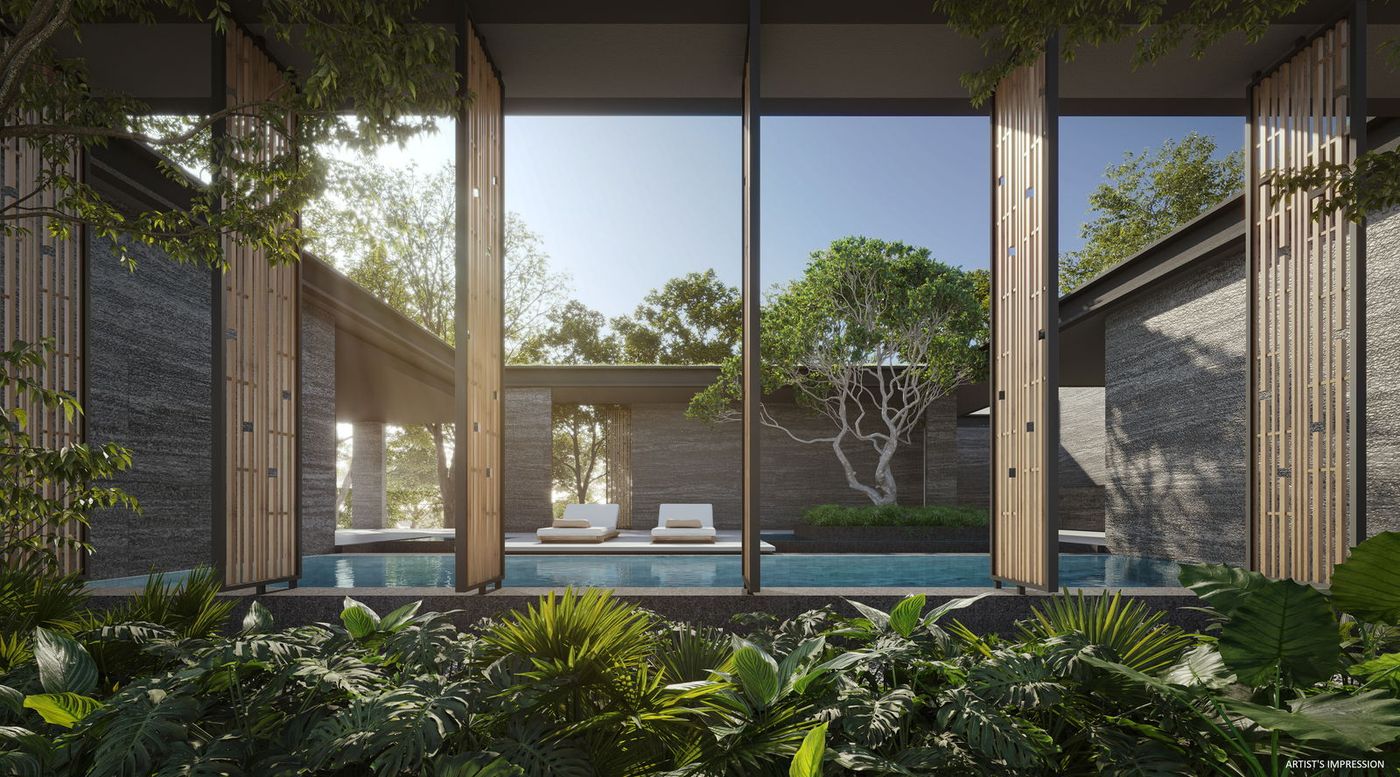UPPERHOUSE at Orchard Boulevard — hydropool render