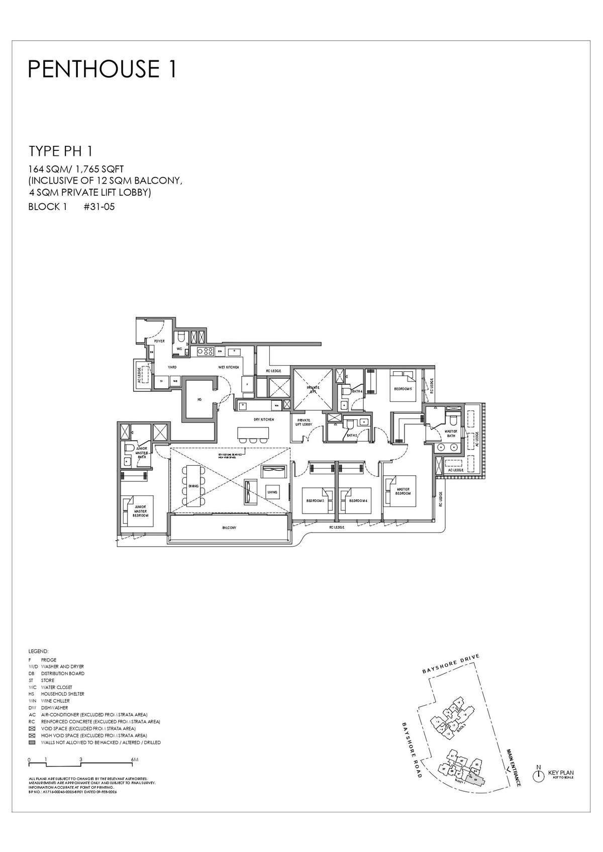 Floor plan PH 1 — Penthouse 1