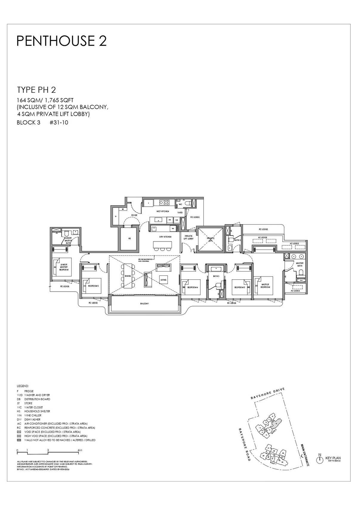 Floor plan PH 2 — Penthouse 2