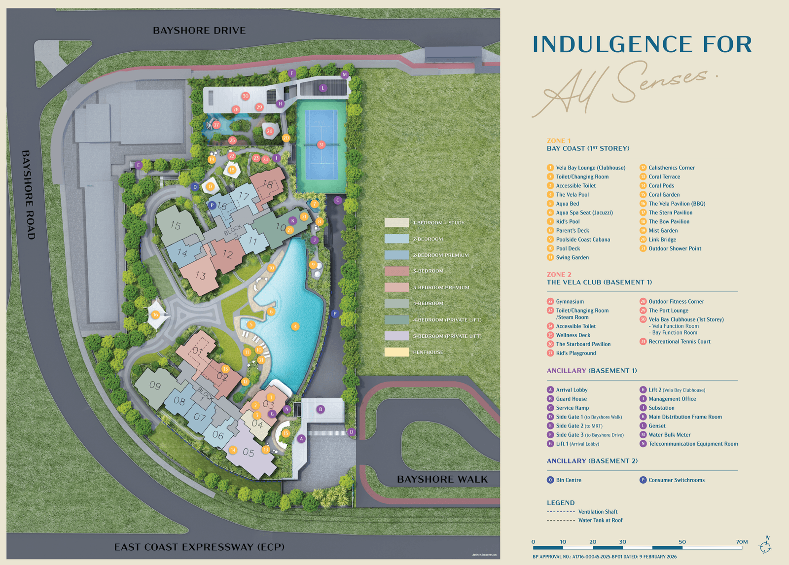 Vela Bay — site plan