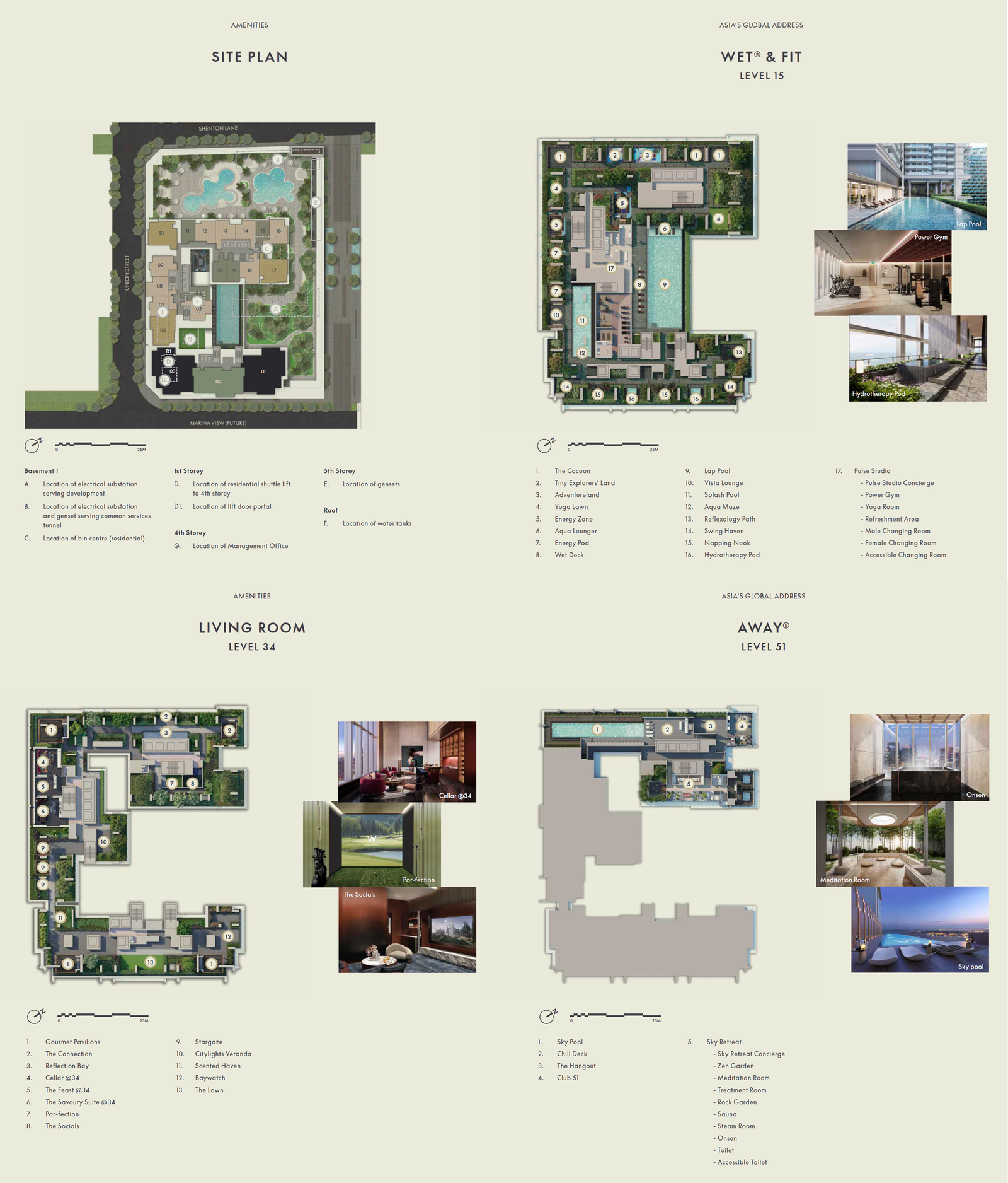 W Residences Marina View — site plan